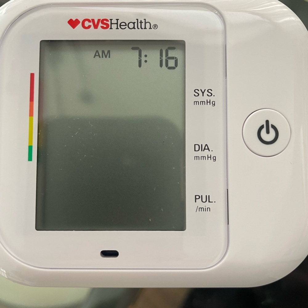 Home Wrist Blood Pressure Monitor  + case. NEW 4.5"x3"x1-1/2", one week new.
